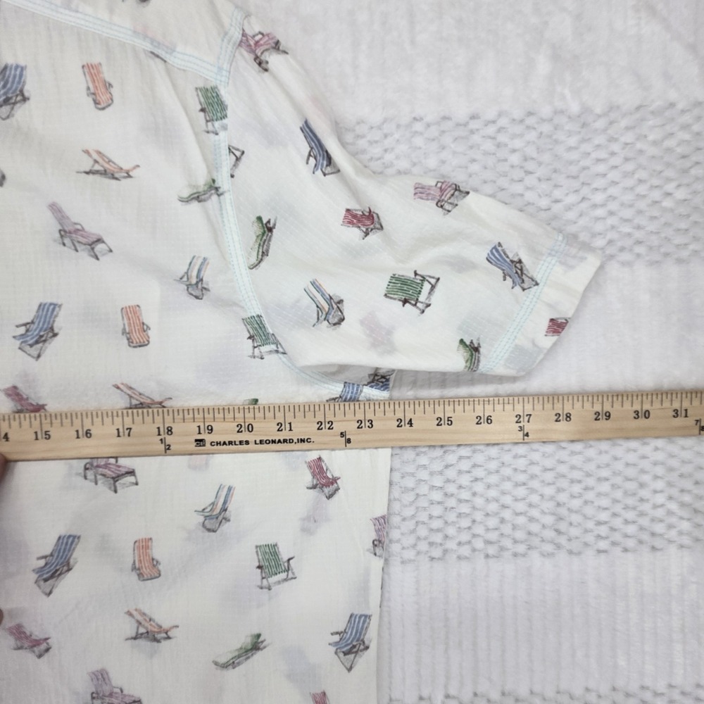 Tommy Bahama Shirt Mens Large White  Button Down Beach Relax Island Modern Linen - Picture 5 of 9